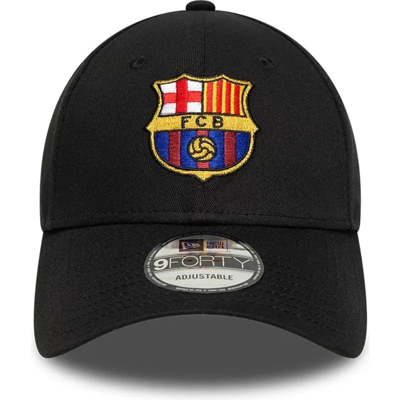 schwarze-verstellbare-curved-cap-von-fc-barcelona-laliga-9forty-core-von-new-era