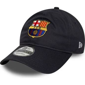 FC Barcelona LALIGA 9TWENTY Core verstellbare marineblaue Kappe von New Era