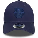 marineblaue-verstellbare-curved-cap-von-fc-barcelona-laliga-9forty-m-crown-graphic-von-new-era