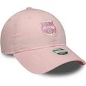 new-era-curved-brim-women-pink-logo-fc-barcelona-laliga-9twenty-pink-adjustable-cap