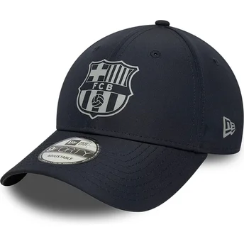 FC Barcelona LALIGA 9FORTY Reflektierende verstellbare marineblaue Curve-Kappe von New Era