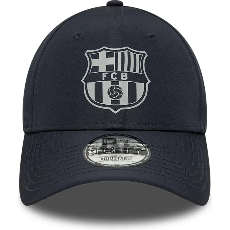 marineblaue-verstellbare-curved-cap-fc-barcelona-laliga-9forty-reflective-von-new-era
