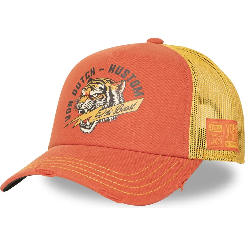 trucker-cap-orange-und-gelb-crew33-von-von-dutch