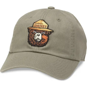 Grüne verstellbare Curved Cap Smokey Bear Ballpark von American Needle