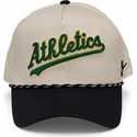nike-mlb-oakland-athletics-rise-structured-snapback-kappe-in-beige-und-schwarz
