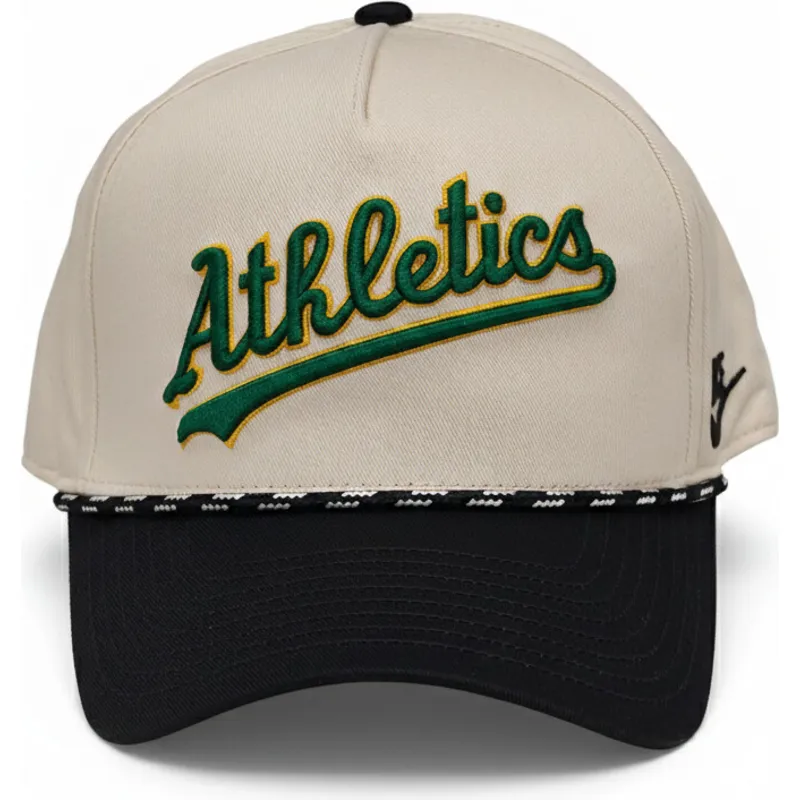 nike-mlb-oakland-athletics-rise-structured-snapback-kappe-in-beige-und-schwarz