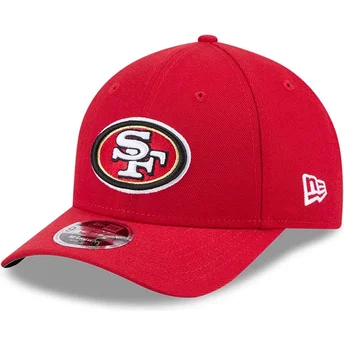 Rote gebogene Snapback-Kappe 9FORTY M-Crown Team der San Francisco 49ers NFL von New Era