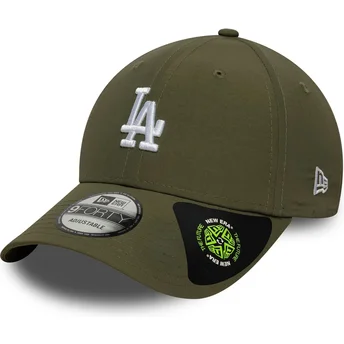 Grüne verstellbare Curved Cap 9FORTY Recycled Midi der Los Angeles Dodgers MLB von New Era
