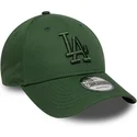 grune-verstellbare-curved-cap-mit-grunem-logo-9forty-league-essential-der-los-angeles-dodgers-mlb-von-new-era