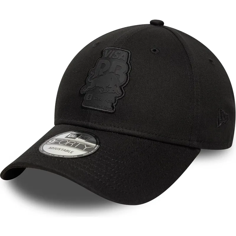 schwarze-verstellbare-curved-cap-9forty-seasonal-von-racing-bulls-f1-team-formula-1-von-new-era