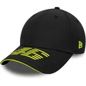 schwarze-verstellbare-curved-cap-9forty-recycled-stripe-von-valentino-rossi-vr46-motogp-von-new-era