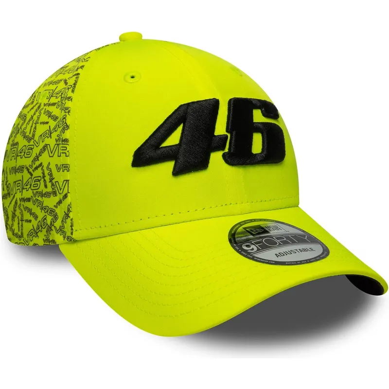 gelbe-gebogene-verstellbare-kappe-9forty-all-over-print-von-valentino-rossi-vr46-motogp-von-new-era