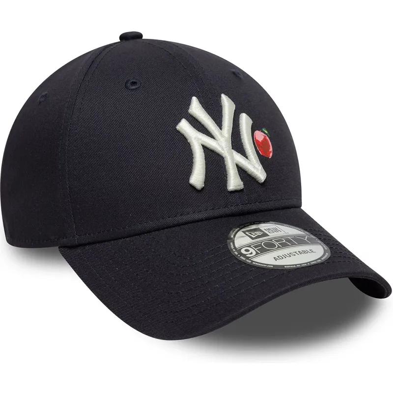 marineblaue-verstellbare-curved-cap-9forty-fruit-icon-der-new-york-yankees-mlb-von-new-era
