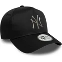 new-era-curved-brim-9forty-e-frame-metallic-new-york-yankees-mlb-black-snapback-cap
