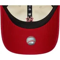 new-era-curved-brim-9twenty-mini-washed-new-york-yankees-mlb-beige-and-red-adjustable-cap
