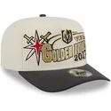 beige-und-schwarze-gebogene-snapback-kappe-9fifty-a-frame-classic-der-vegas-golden-knights-nhl-von-new-era