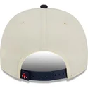 beige-und-schwarze-gebogene-snapback-kappe-9fifty-a-frame-classic-der-boston-red-sox-mlb-von-new-era