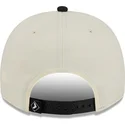 beige-und-schwarze-gebogene-snapback-kappe-9fifty-a-frame-classic-der-chicago-white-sox-mlb-von-new-era
