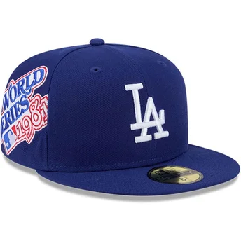 Flache blaue angepasste 59FIFTY Hidden Hit Kappe der Los Angeles Dodgers MLB von New Era