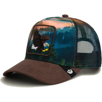 Gorra trucker multicolor águila Freedom Eagle In The Element The Farm de Goorin Bros.
