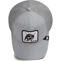 trucker-cap-grau-stier-raging-silver-bull-metallic-the-farm-von-goorin-bros