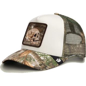 Trucker-Cap Camouflage Totenkopf Realtree Edge Cancelled Skull The Farm von Goorin Bros.