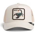trucker-cap-beige-skorpion-deadly-scorpion-the-farm-von-goorin-bros