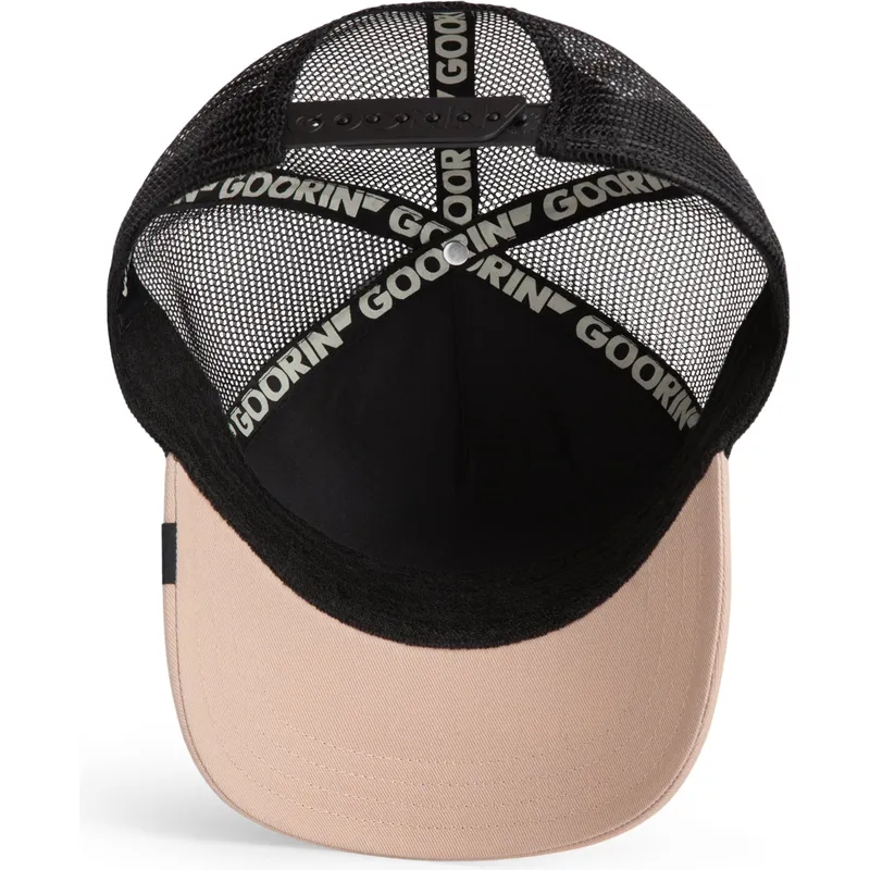 gorra-trucker-negra-y-beige-perro-pastor-aleman-the-bad-boy-the-farm-de-goorin-bros