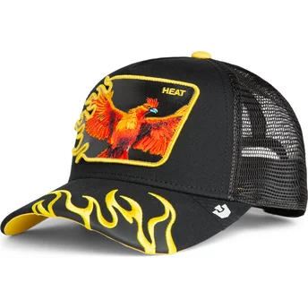 Schwarze Trucker-Kappe Phönix Heat Flames The Farm von Goorin Bros.