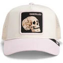 trucker-cap-beige-und-rosa-totenkopf-the-cancelled-skull-whisper-the-farm-von-goorin-bros