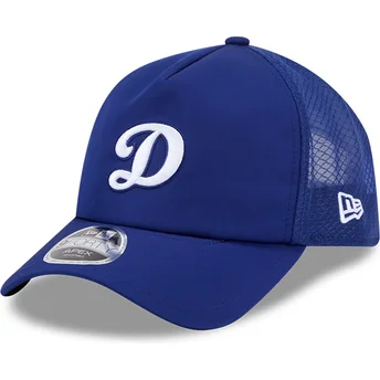 Blaue Trucker-Kappe 9FORTY APEX Batting Practice Logo der Los Angeles Dodgers MLB von New Era