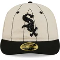 gorra-plana-beige-ajustada-59fifty-retro-crown-linen-de-chicago-white-sox-mlb-de-new-era
