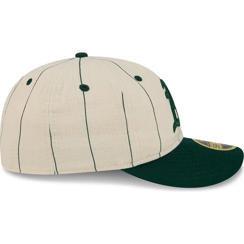 beige-gebogene-angepasste-59fifty-retro-crown-linen-kappe-von-oakland-athletics-mlb-von-new-era