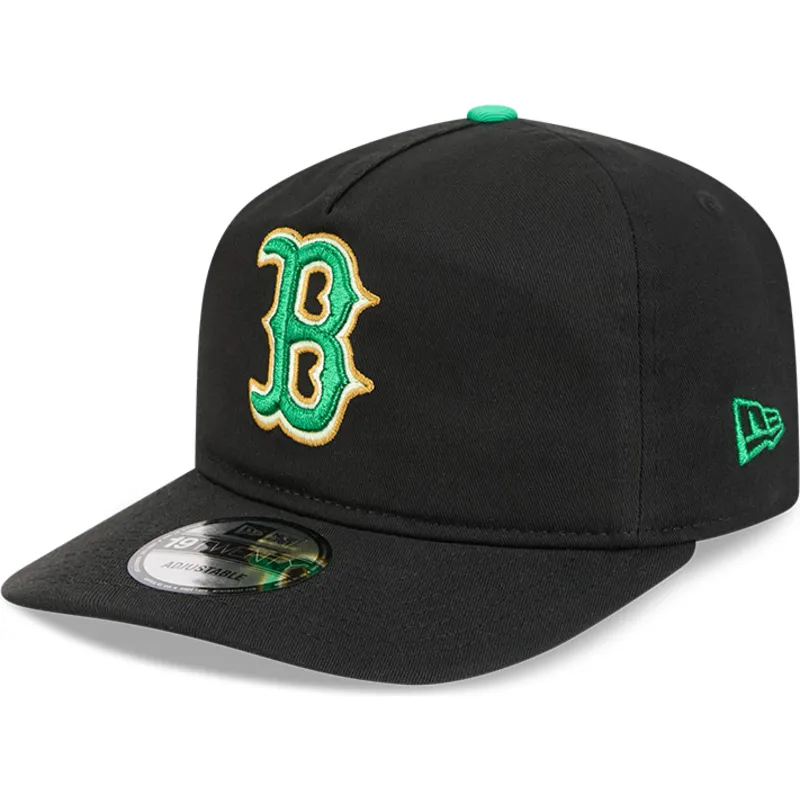 schwarze-gebogene-snapback-kappe-19twenty-saint-patrick-s-day-der-boston-red-sox-mlb-von-new-era