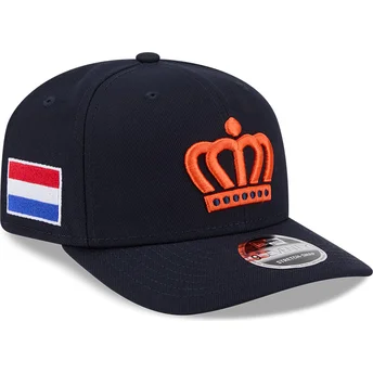 Gorra curva azul marino snapback 9SEVENTY Stretch Snap The Netherlands 2026 World Baseball Classic de New Era
