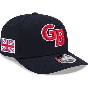 Gorra curva azul marino snapback 9SEVENTY Stretch Snap Great Britain 2026 World Baseball Classic de New Era