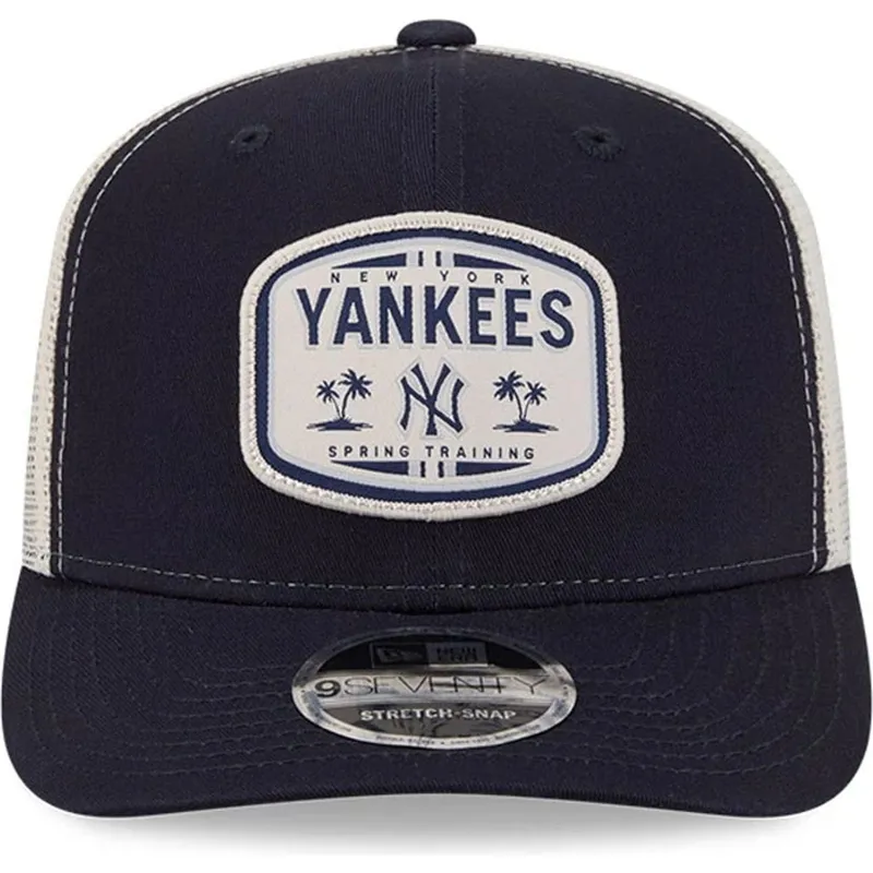 trucker-cap-marineblau-9seventy-stretch-snap-patch-new-york-yankees-mlb-von-new-era