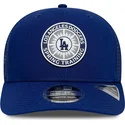 blaue-trucker-kappe-9seventy-stretch-snap-circle-spring-training-der-los-angeles-dodgers-mlb-von-new-era