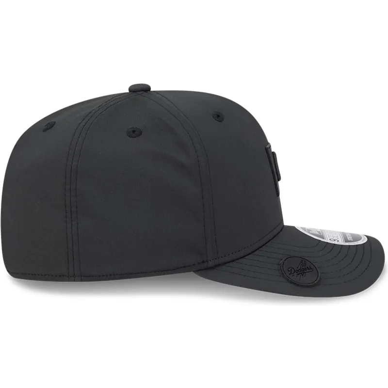 schwarze-gebogene-snapback-kappe-9seventy-stretch-snap-clubhouse-der-los-angeles-dodgers-mlb-von-new-era