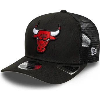 Gorra trucker negra 9SEVENTY Stretch Snap Eg de Chicago Bulls NBA de New Era