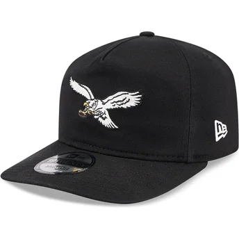 Schwarze gebogene Snapback-Kappe 19TWENTY Champion der Philadelphia Eagles NFL von New Era