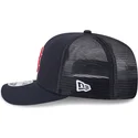 marineblaue-trucker-kappe-9seventy-stretch-snap-evergreen-der-boston-red-sox-mlb-von-new-era
