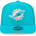 blaue-trucker-kappe-9seventy-stretch-snap-evergreen-der-miami-dolphins-nfl-von-new-era