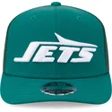 grune-trucker-kappe-9seventy-stretch-snap-evergreen-der-new-york-jets-nfl-von-new-era