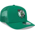 grune-trucker-kappe-9seventy-stretch-snap-evergreen-der-boston-celtics-nba-von-new-era