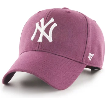 Gebogene weinrote Snapback-Kappe MVP der New York Yankees MLB von 47 Brand