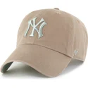 braune-verstellbare-curved-cap-clean-up-ballpark-der-new-york-yankees-mlb-von-47-brand