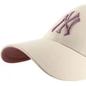 gorra-curva-beige-snapback-con-logo-violeta-mvp-ballpark-de-new-york-yankees-mlb-de-47-brand