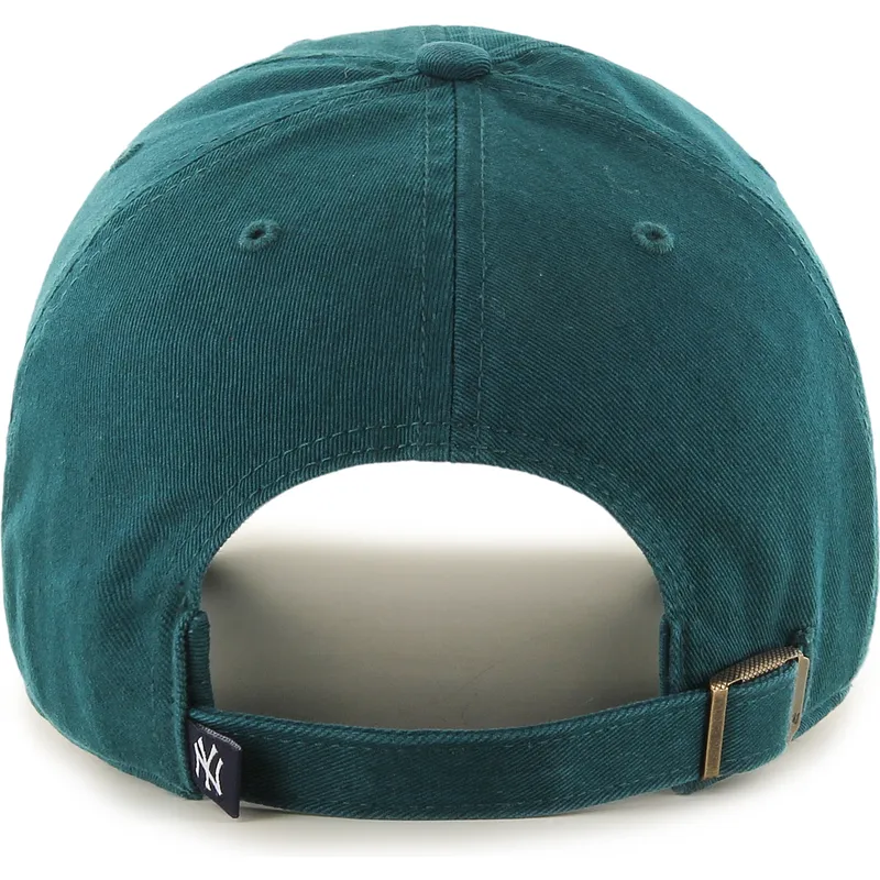 grune-verstellbare-curved-cap-clean-up-pacific-green-der-new-york-yankees-mlb-von-47-brand