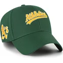 grune-verstellbare-gebogene-kappe-mvp-ballpark-script-shot-von-oakland-athletics-mlb-von-47-brand